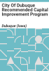 City_of_Dubuque_recommended_capital_improvement_program